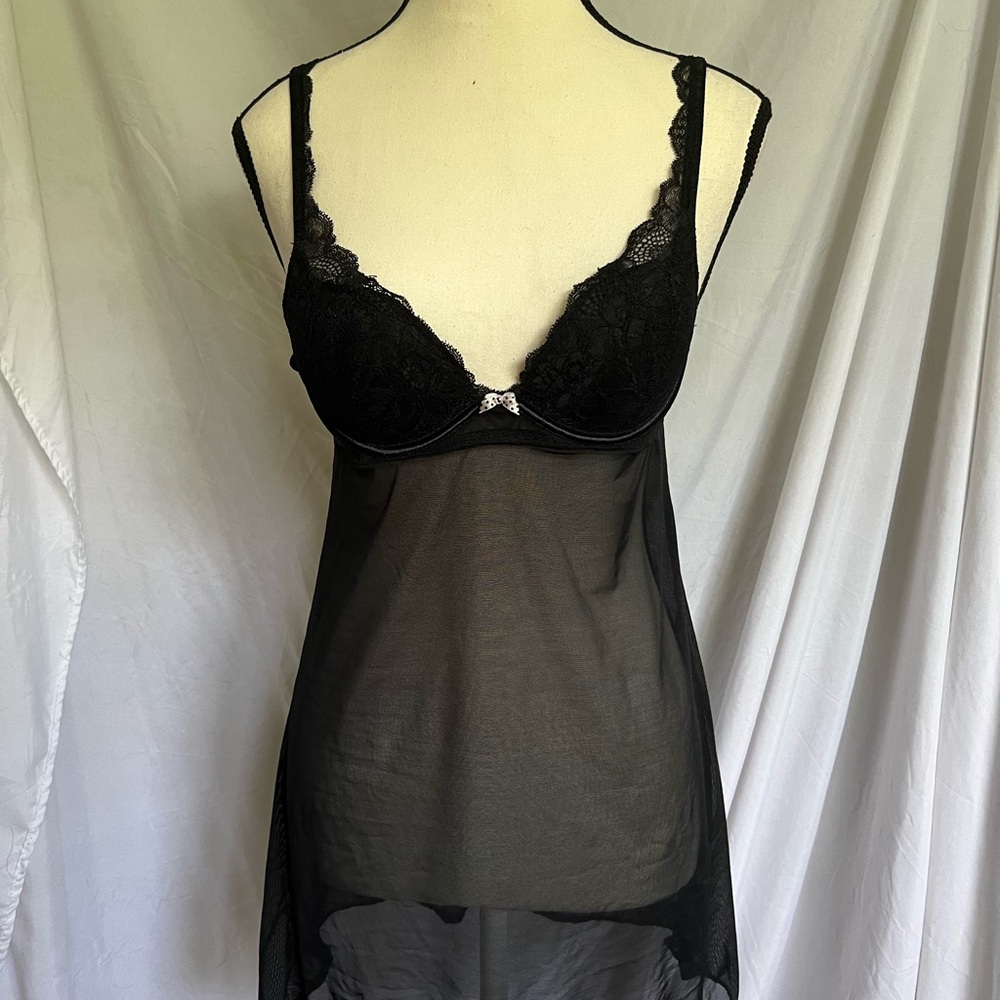 vintage black lingerie top 🐦‍⬛